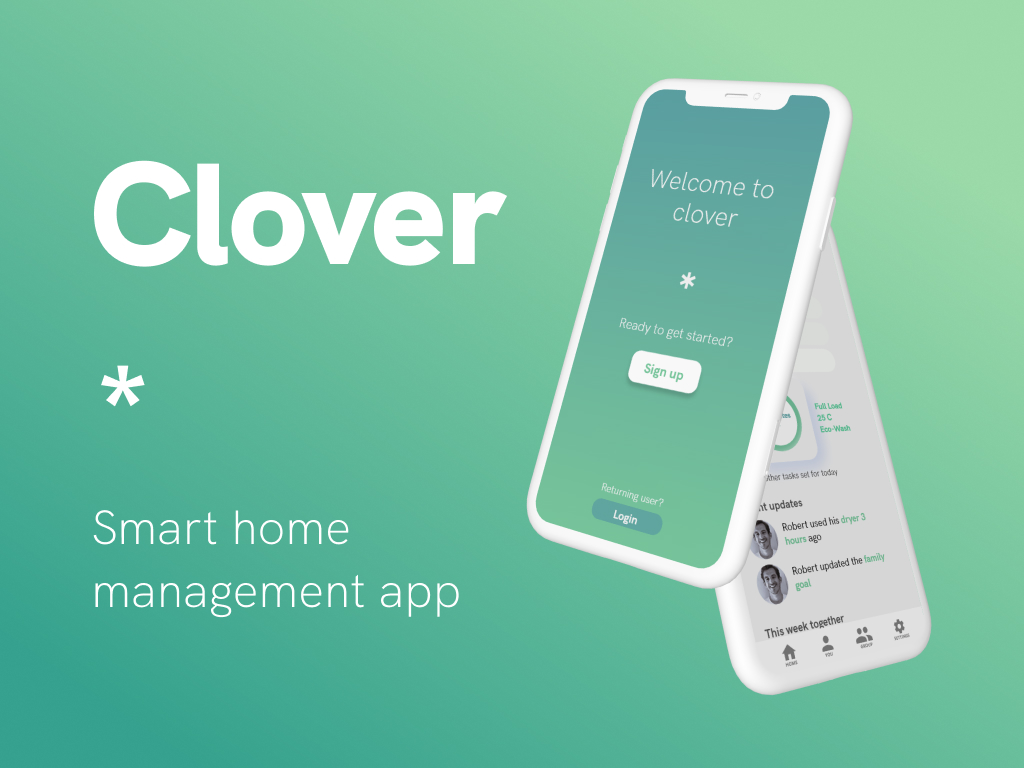Clover – Hackathon Smart Home App UI